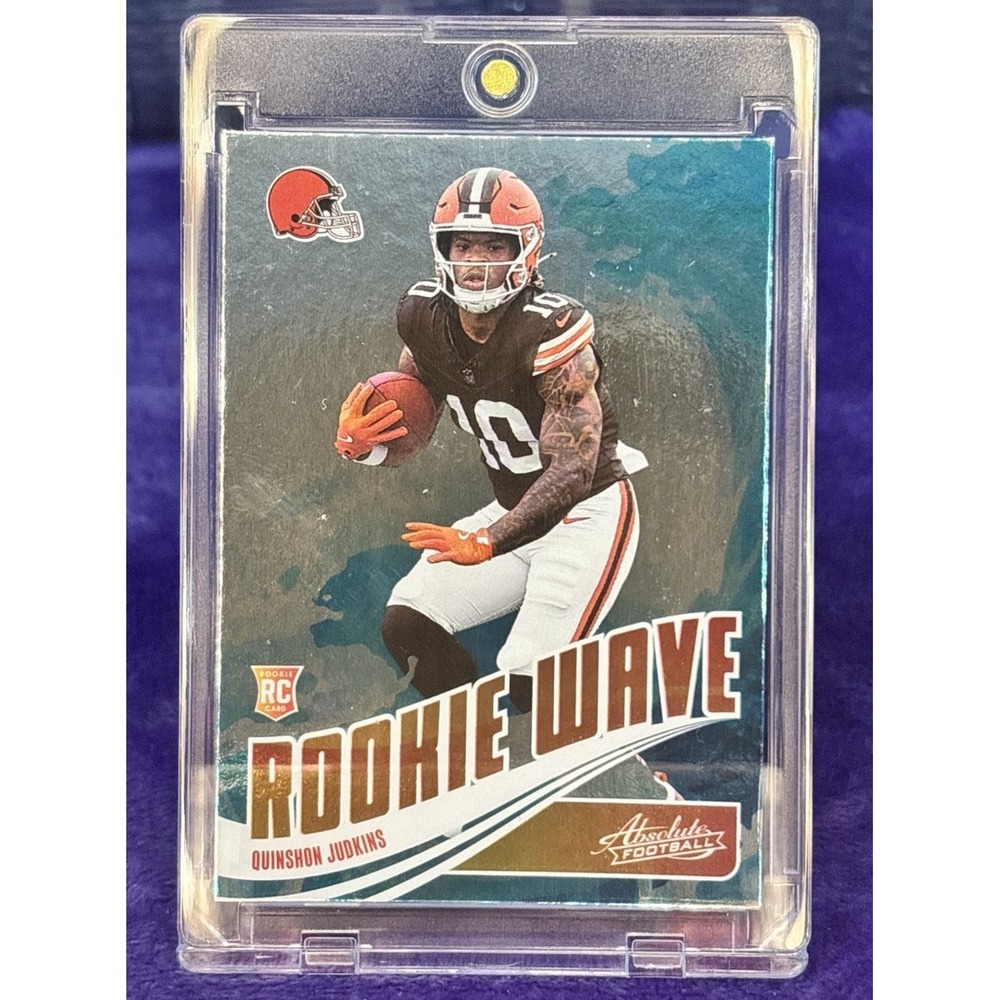 Quinshon Judkins - Rookie Wave 🌊  2025 Panini Absolute - #RW-QJS, RC